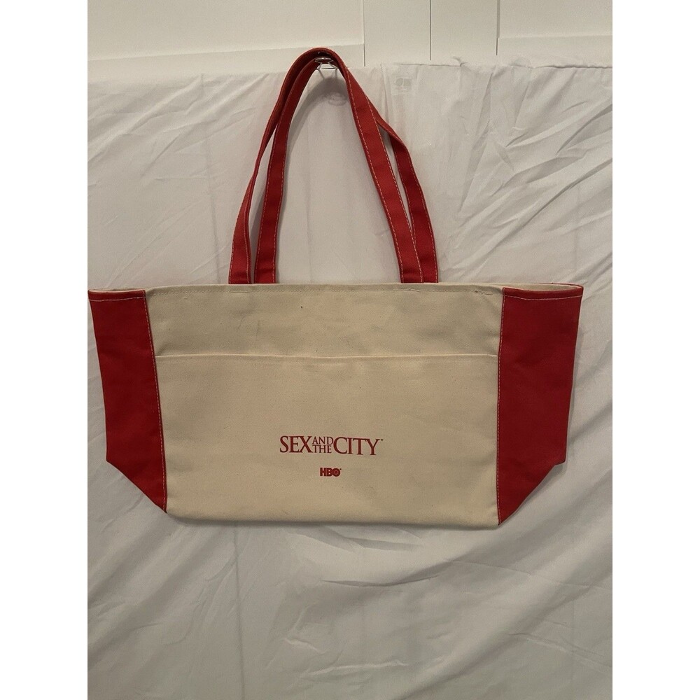 Sex and the City HBO Promotional Red & White Canvas Tote Bag